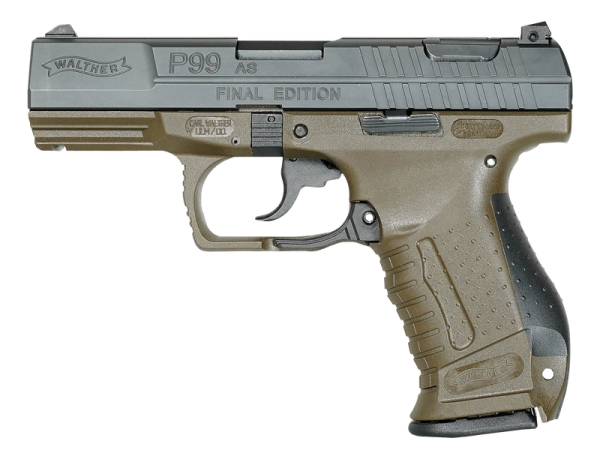 WALTHER P99 OD GREEN 9MM 4" BARREL 15-ROUNDS FINAL EDITION