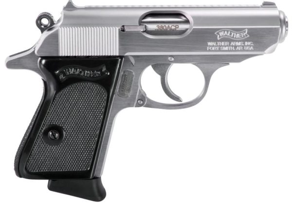 WALTHER PPK STAINLESS .380 ACP 3.3" BARREL 6-ROUNDS FIXED SIGHTS