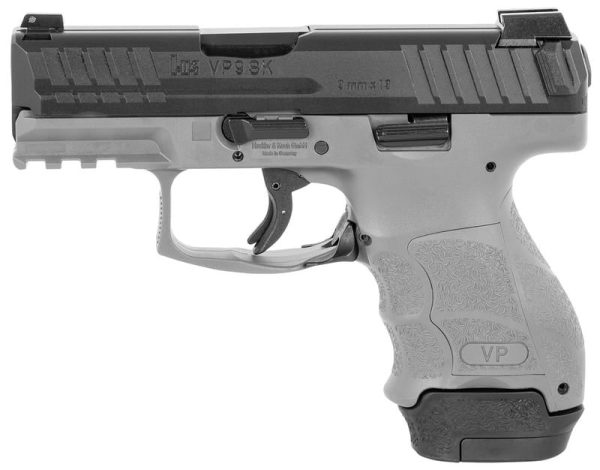 Heckler and Koch VP9SK Gray 9mm 3.39" Barrel 12/15-Rounds Fixed Sights - Image 3