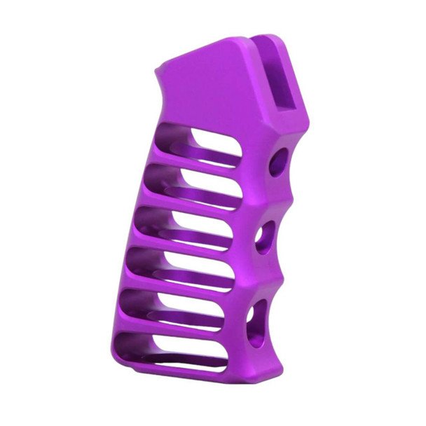 AR Platform Purple Anodized Ultralight Skeletonized Pistol Grip
