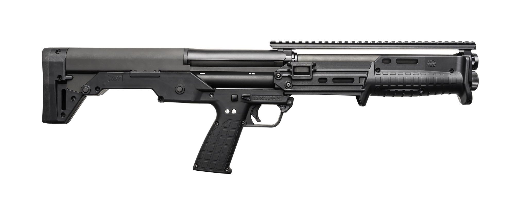 KelTec KS7 GEN2, 12-gauge shotgun, bullpup pump-action, tactical shotgun, home defense, compact shotgun, KS7BLK-GEN2